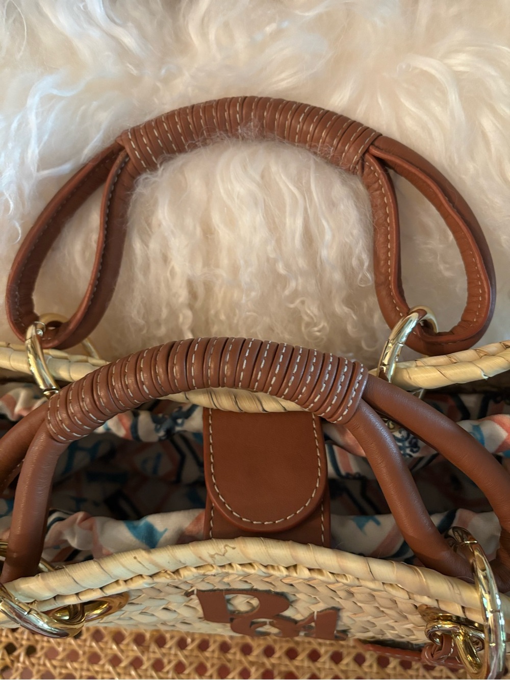 Paris/64 Capazo Soho Cuervo Handmade Basket Bag Raffia - Picture 7 of 7
